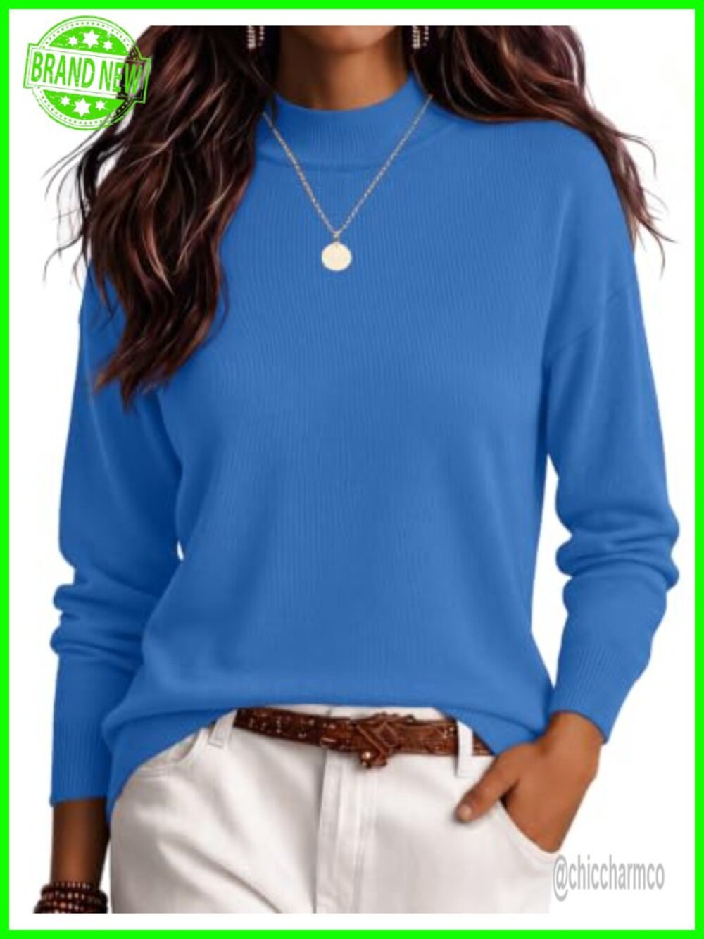 Womens Turtleneck Sweater Lightweight Knit Long Sleeve Pullover